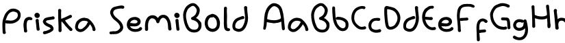 Priska SemiBold font