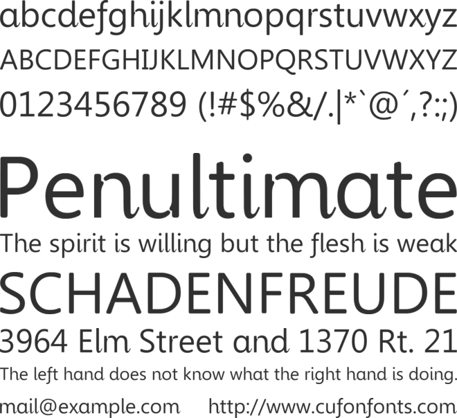 Wasichu font preview