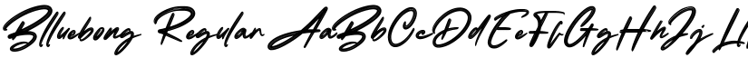 Blluebong Regular font
