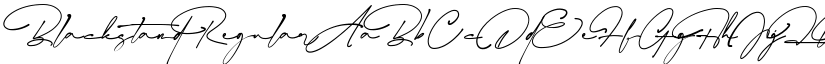 Blackstand Regular font