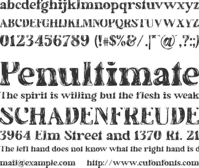 The Artisan Marker Serif font preview