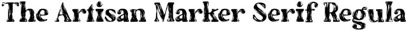 The Artisan Marker Serif Regular font