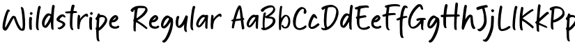 Wildstripe Regular font