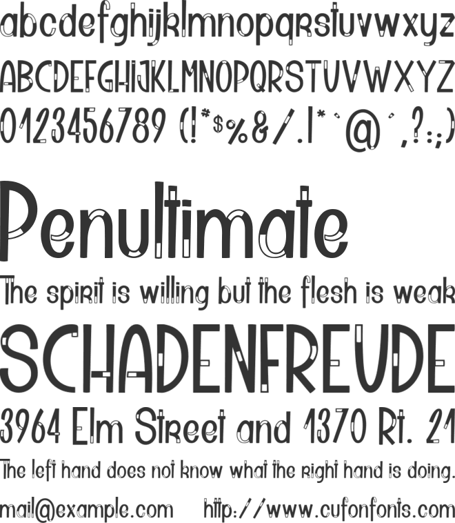 Klaxon Gaston2_PersonalUseOnly font preview
