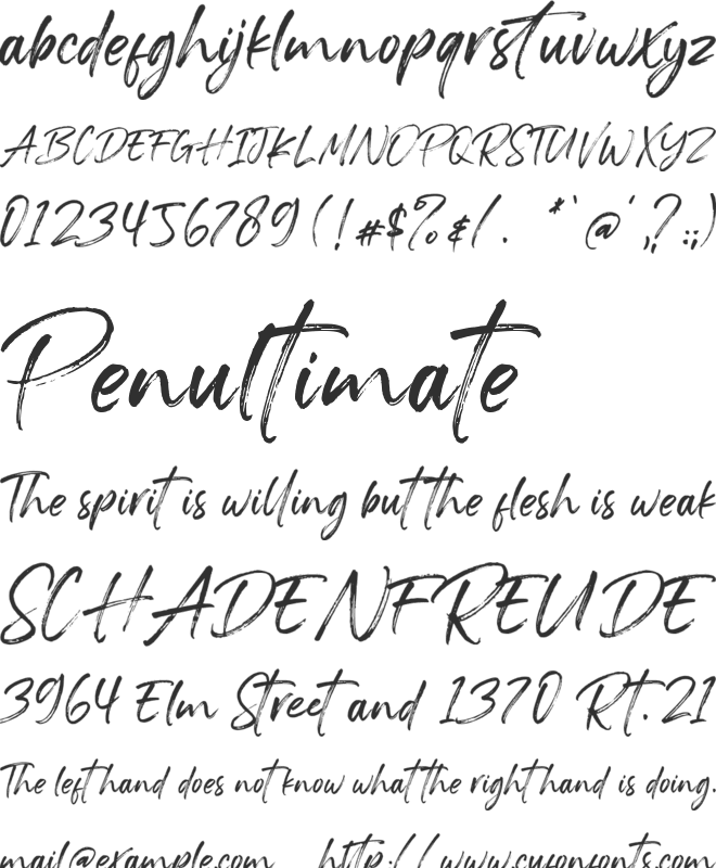 Rocksill font preview