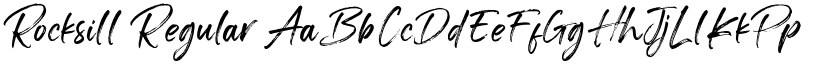 Rocksill Regular font