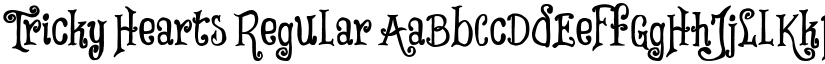 Tricky Hearts Regular font