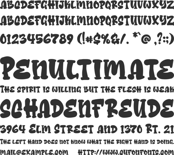 Cheese Sugar font preview
