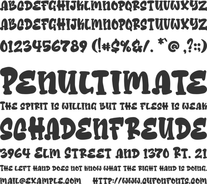 Cheese Sugar font preview