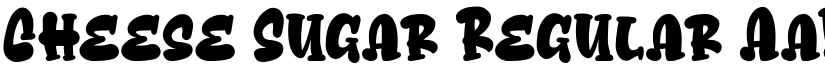 Cheese Sugar Regular font