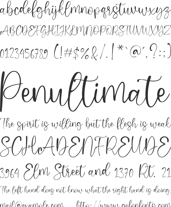Deradiy font preview