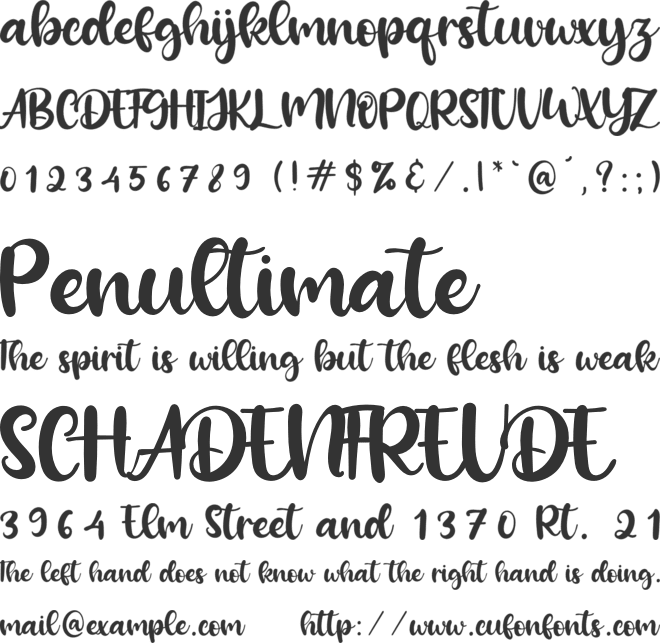 Amongh Sein font preview