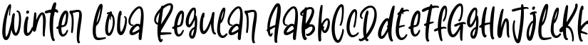 Winter Lova Regular font