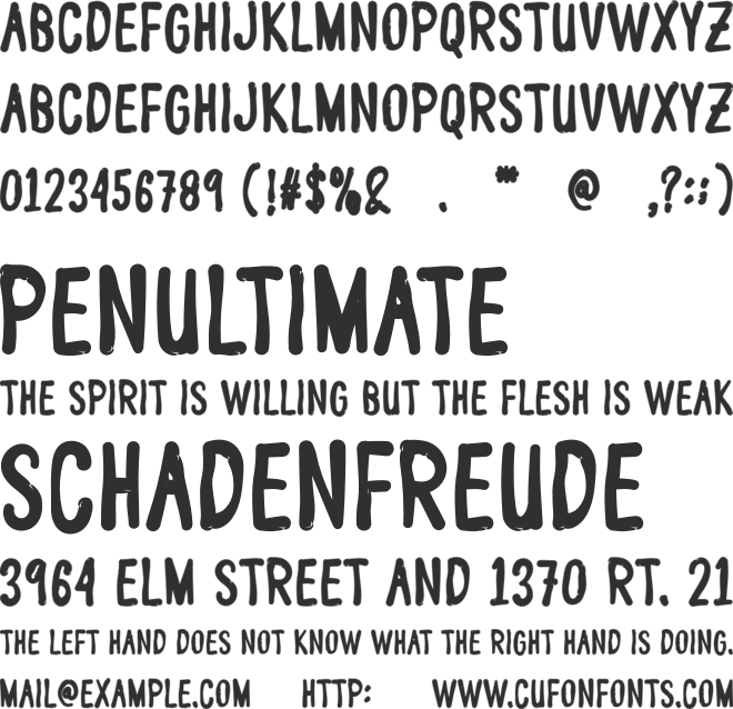 Winter Snowing font preview