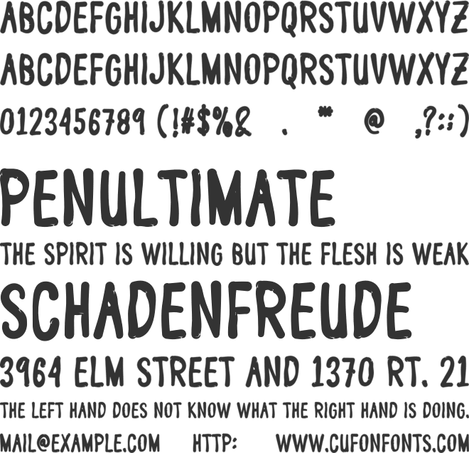 Winter Snowing font preview