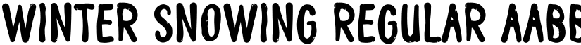 Winter Snowing Regular font
