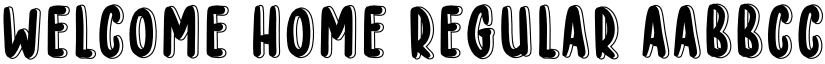 WELCOME HOME Regular font