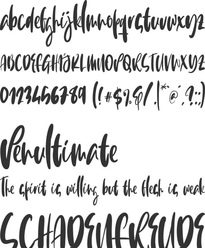 Hello Juliette font preview