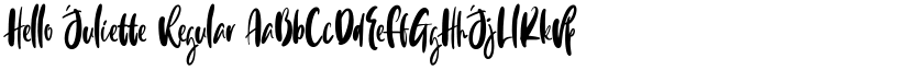 Hello Juliette Regular font