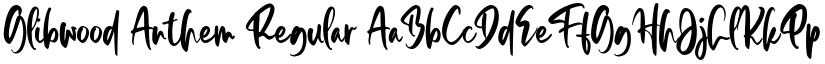 Glibwood Anthem Regular font