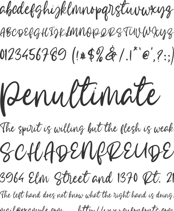 Beauty Bailey font preview