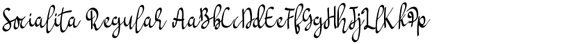 Socialita Regular font