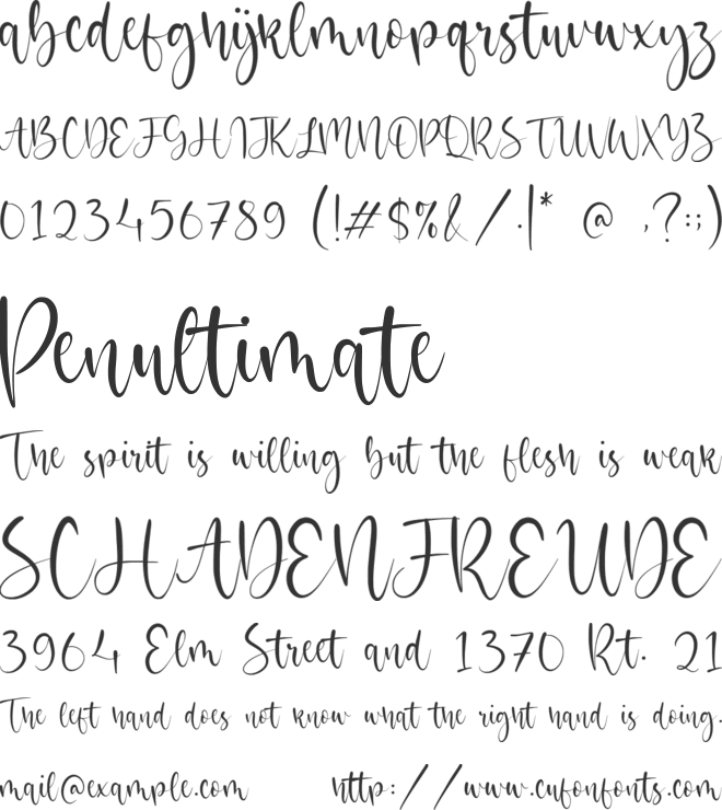 Oriental Dream font preview