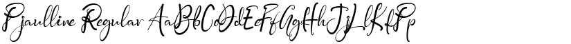 Pjaulline Regular font