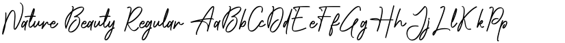 Nature Beauty Regular font