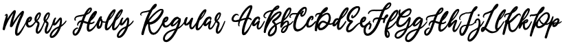 Merry Holly Regular font