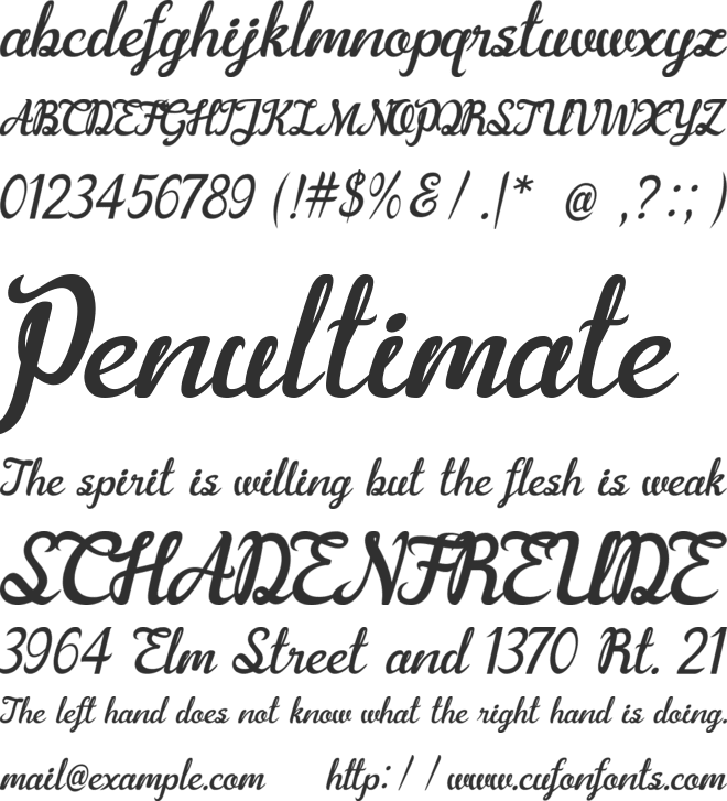 Arbalest font preview
