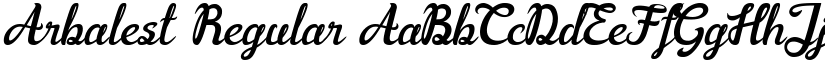 Arbalest Regular font