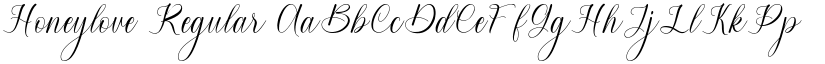 Honeylove Regular font