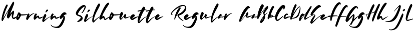 Morning Silhouette Regular font