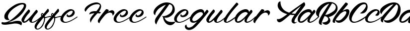 Quffe Free Regular font
