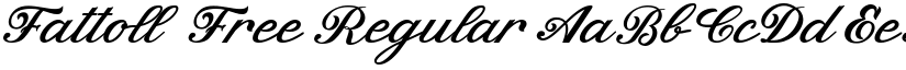 Fattoll Free Regular font