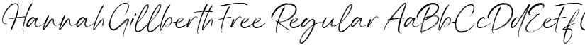 Hannah Gillberth Free Regular font