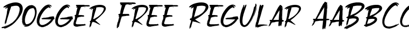 Dogger Free Regular font