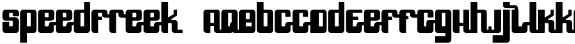SpeedFreek font