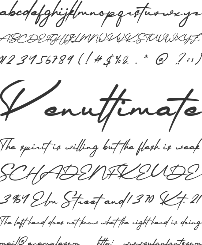 Mellinda Handmade font preview