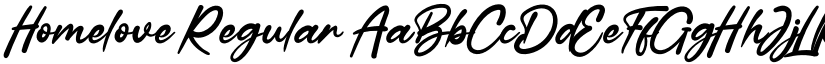 Homelove Regular font