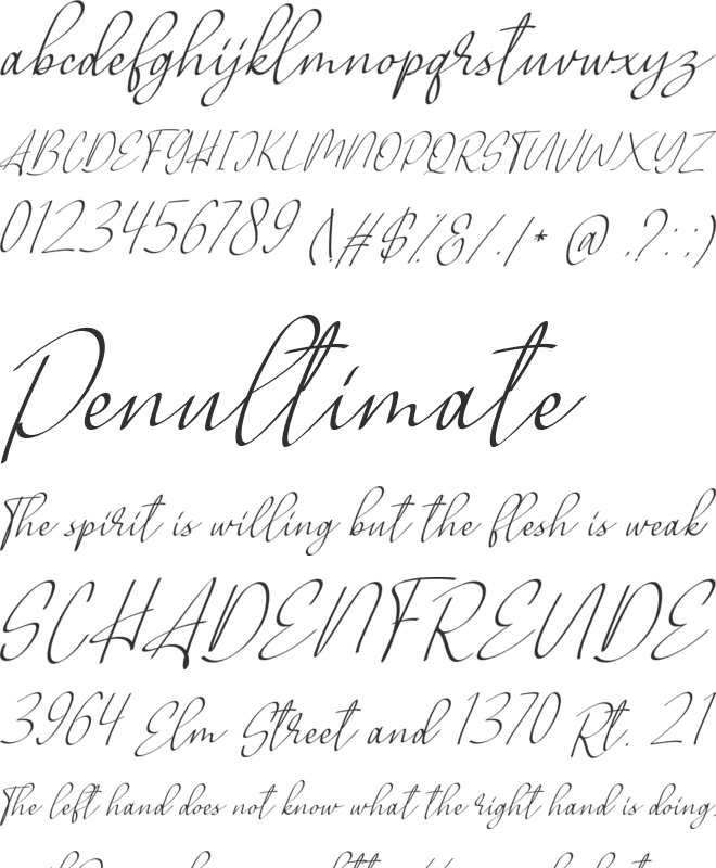 Allianta FREE font preview