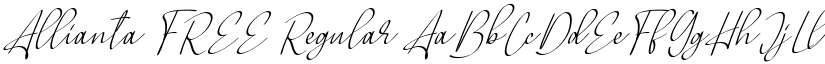Allianta FREE Regular font