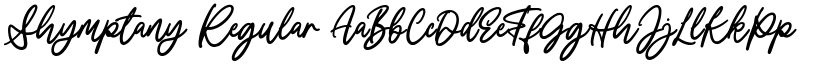 Shymptany Regular font