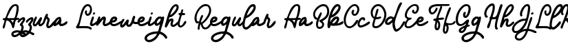 Azzura Lineweight Regular font
