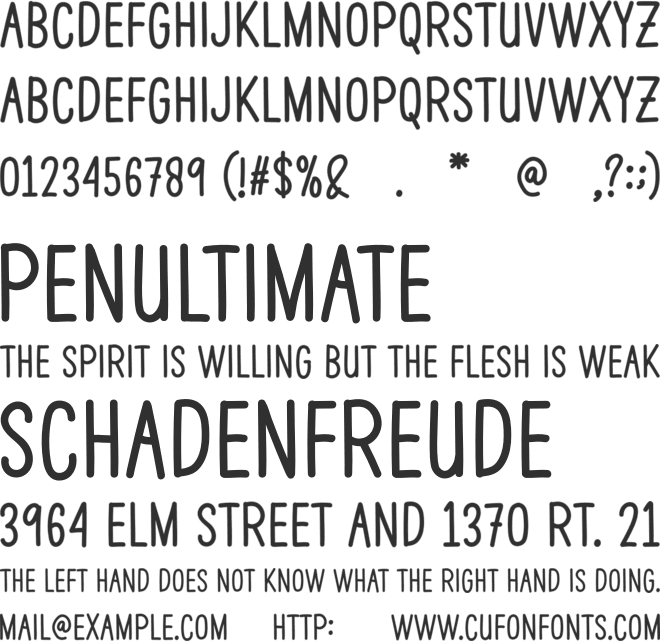 Sleep Night font preview