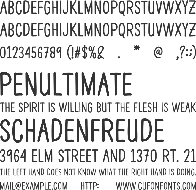 Sleep Night font preview