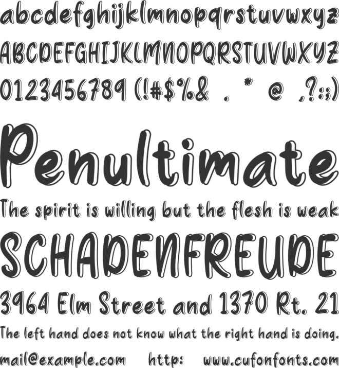 Mango Fresh font preview