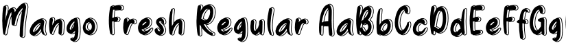 Mango Fresh Regular font
