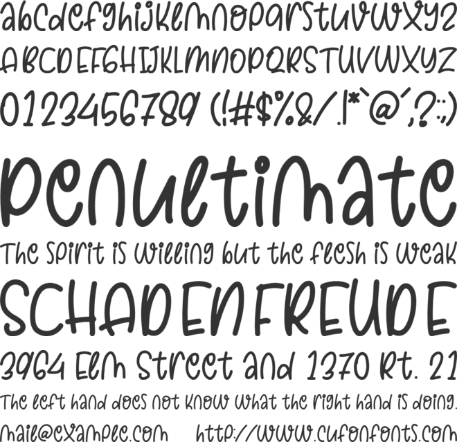 Grateful Monday font preview